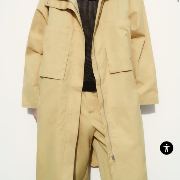 Zara Pocket Parka and Gabardine Pants Set Sz. S $178 retail - Picture 9 of 17